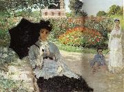 Claude Monet Camille in the Garden with Jean and his Nanny china oil painting reproduction